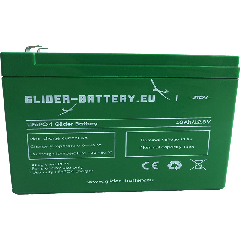 Batterie pour planeur LiFePO4, 10AH ENDURANCE+ - Glider Battery Shop