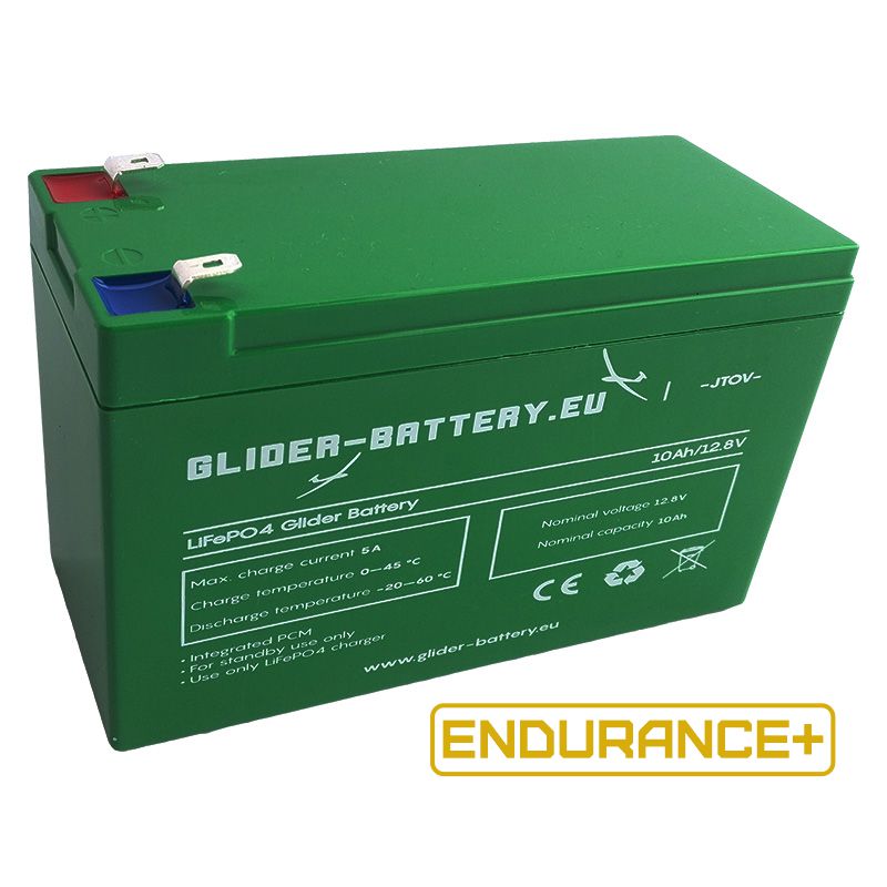 Glider Battery LiFePO4, 10AH ENDURANCE+