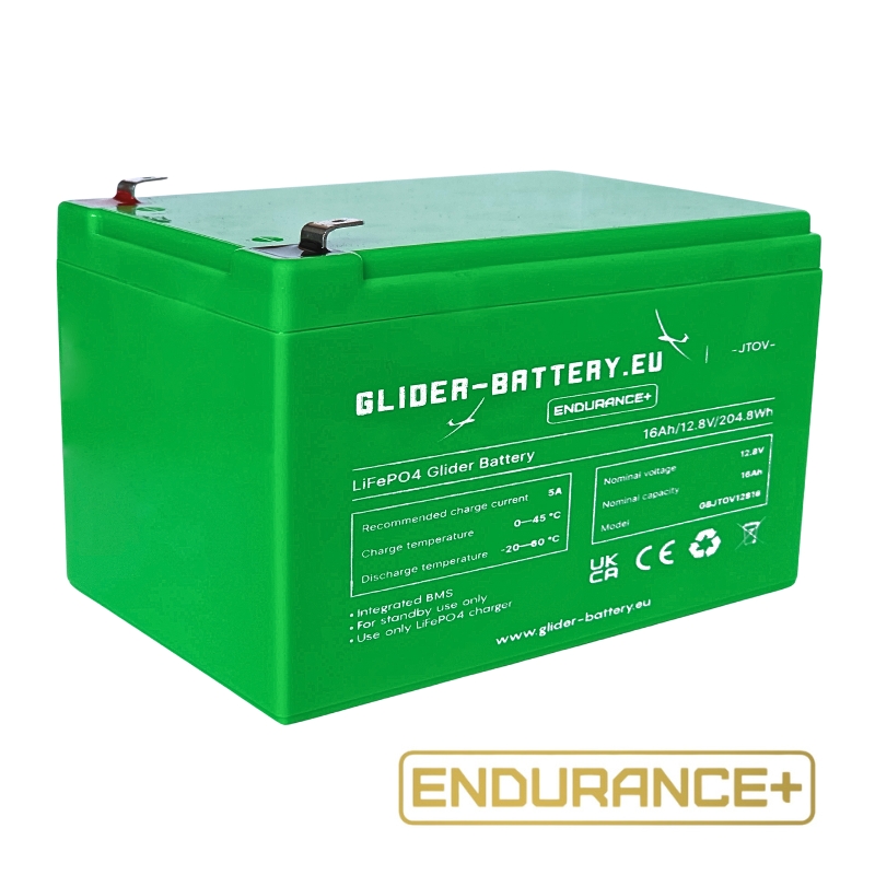 Glider Battery LiFePO4, 16AH ENDURANCE+