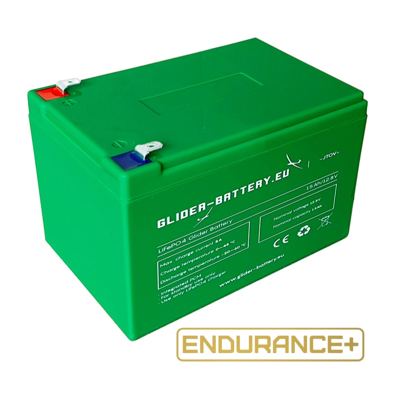 Batterie pour planeur LiFePO4, 15AH ENDURANCE+